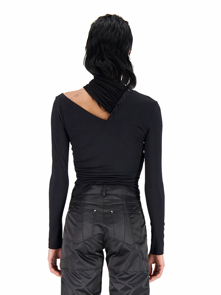Weinsanto ASYMETRICAL LONG SLEEVE TOP