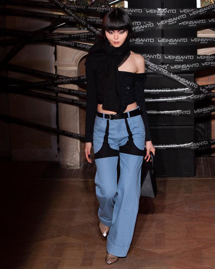 Weinsanto ASYMETRICAL LONG SLEEVE TOP