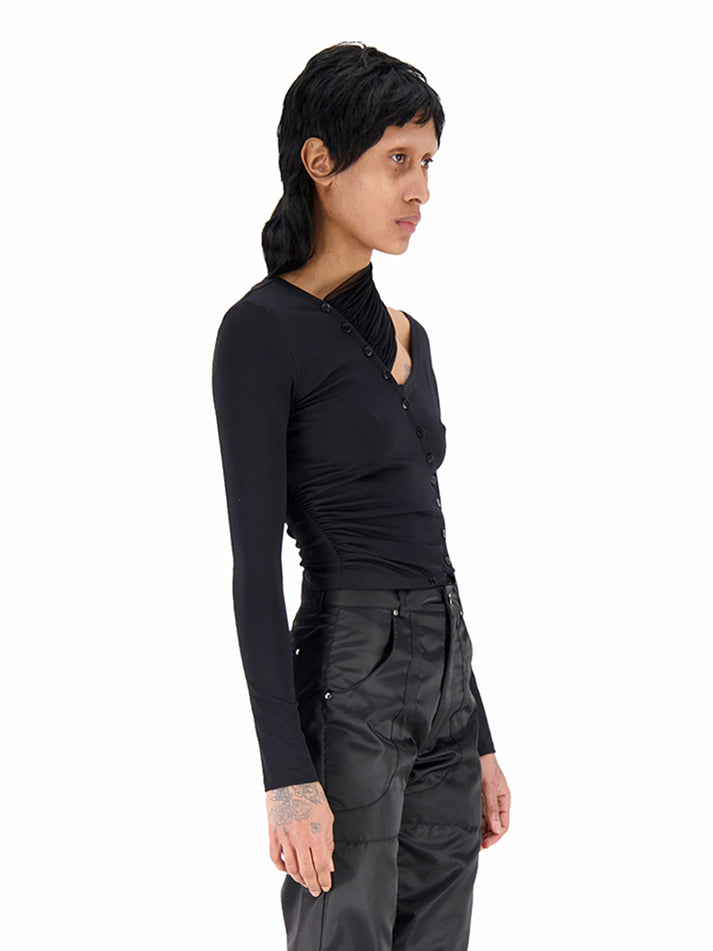 weinsanto ASYMETRICAL LONG SLEEVE TOP
