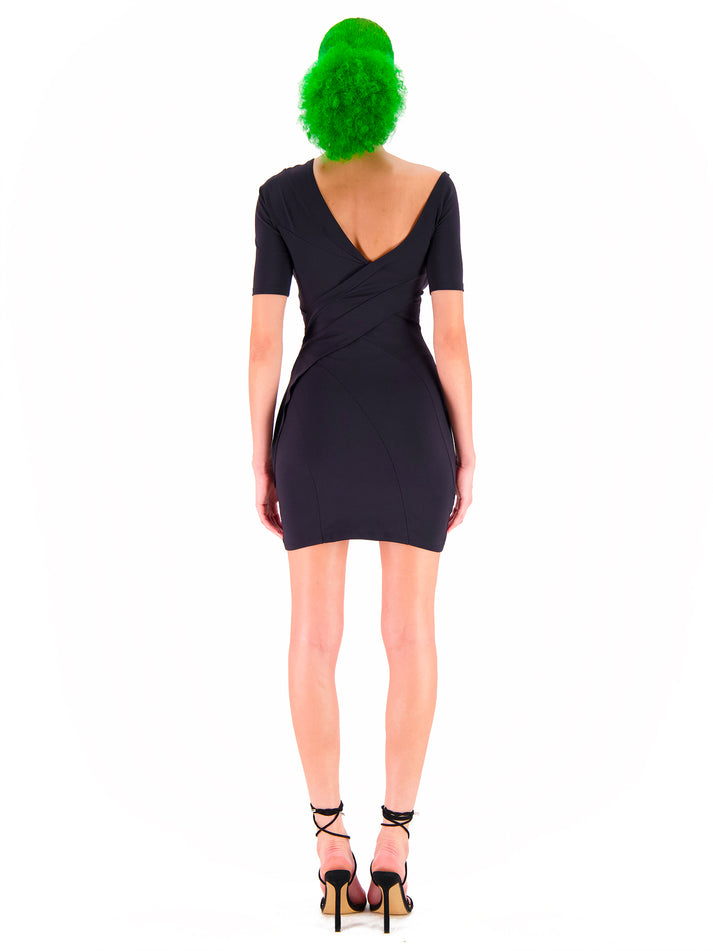 Weinsanto ASYMMETRICAL BLACK DRESS