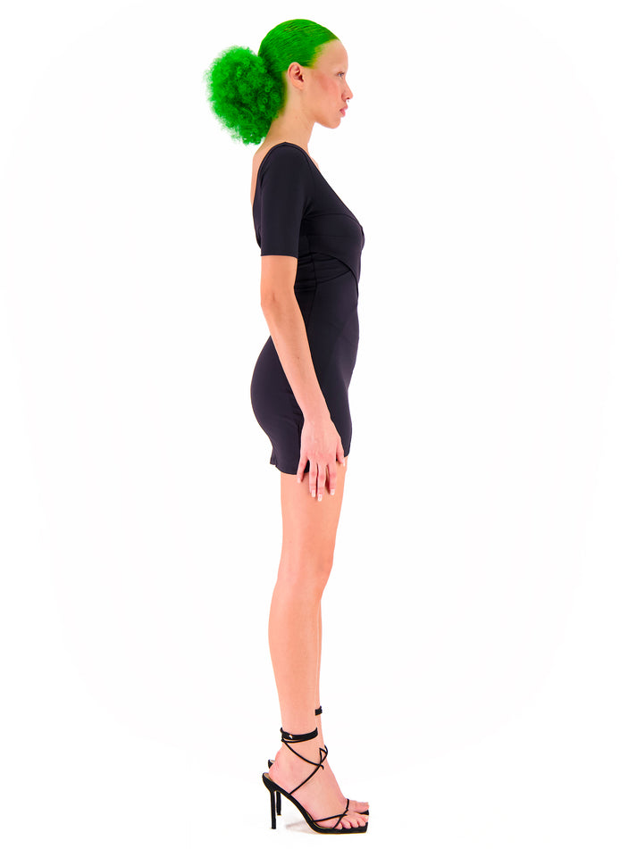 Weinsanto ASYMMETRICAL BLACK DRESS