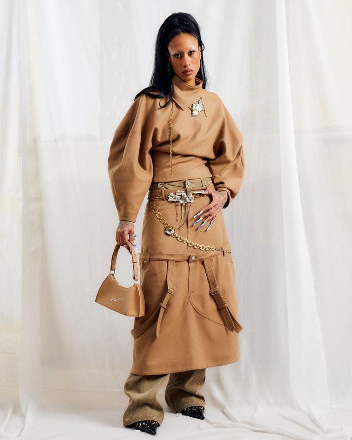 Weinsanto CAMEL WOOL RIDING TOP