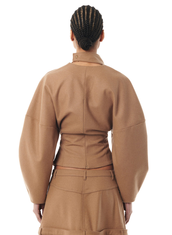 weinsanto CAMEL WOOL RIDING TOP