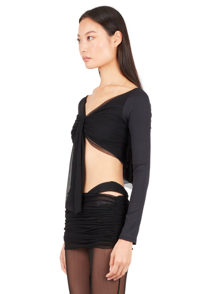 Weinsanto CROP TOP WITH DRAPED TIE