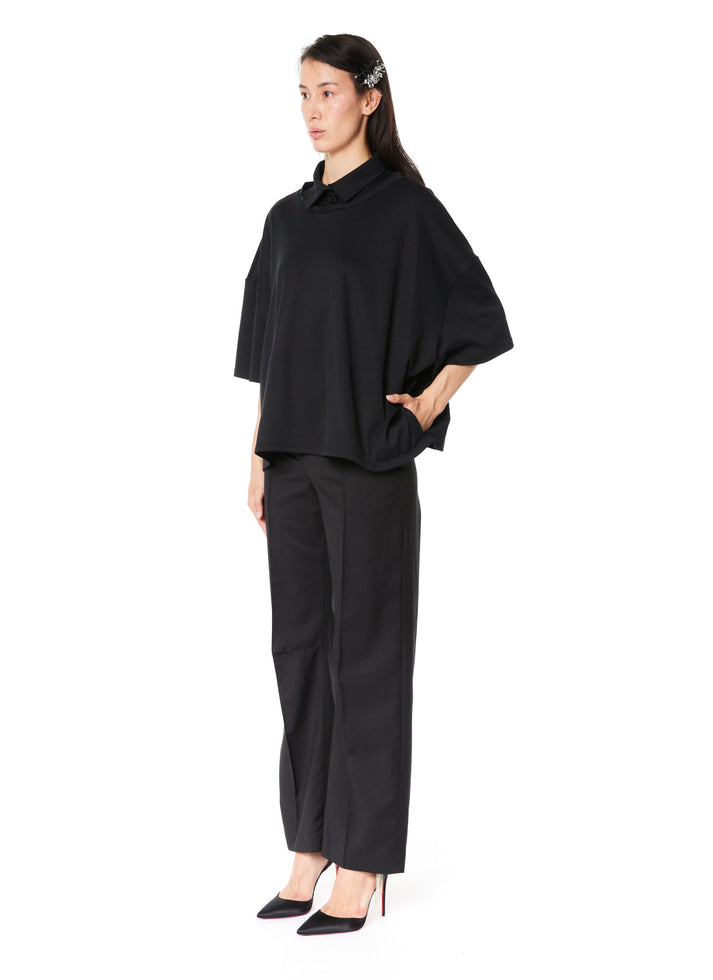 Weinsanto DOUBLE COLLAR OVERSIZED T-SHIRT
