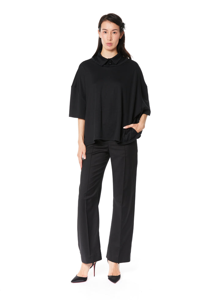 Weinsanto DOUBLE COLLAR OVERSIZED T-SHIRT