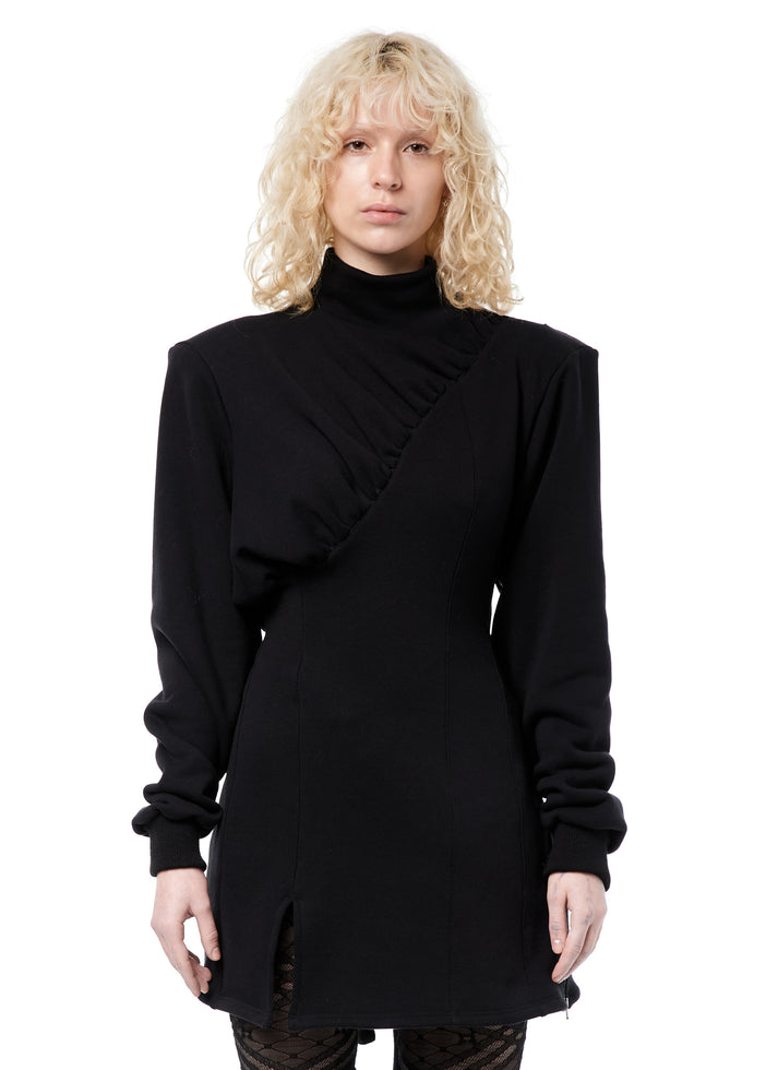 weinsanto DRAPED JERSEY MINI-DRESS