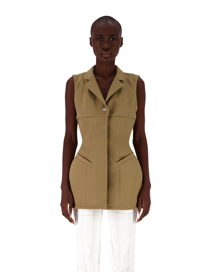 Weinsanto FITTED SLEEVELESS BLAZER/COAT