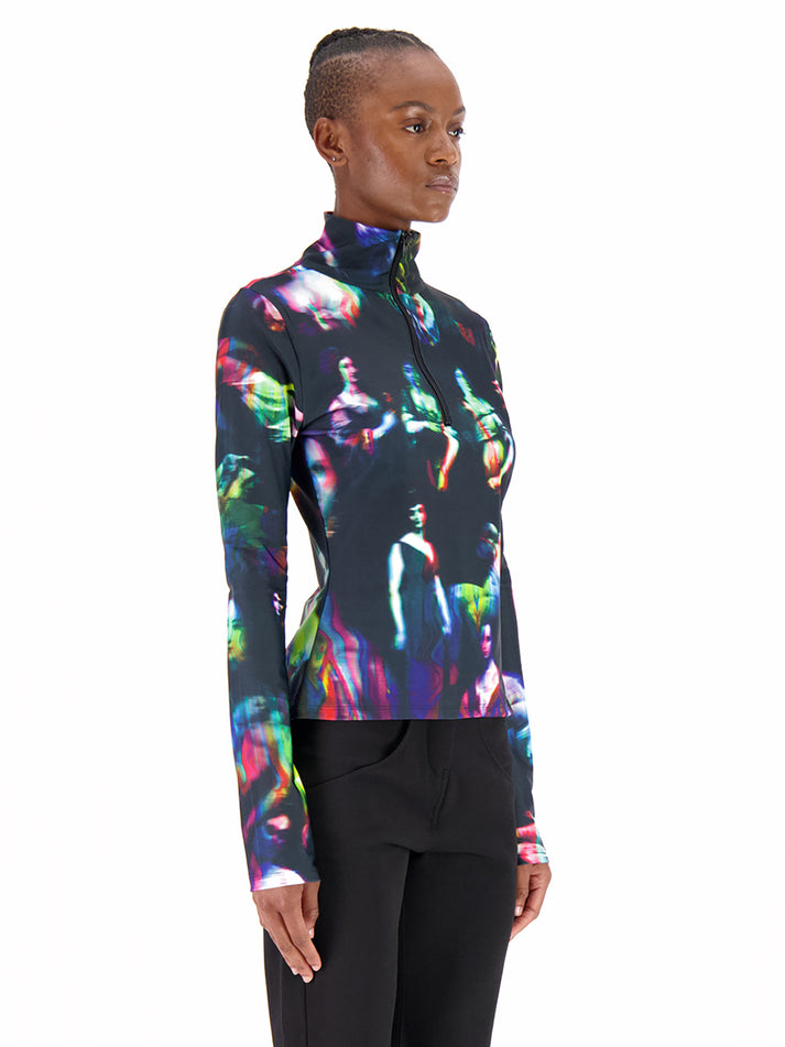 Weinsanto HIGH NECK PRINTED TOP