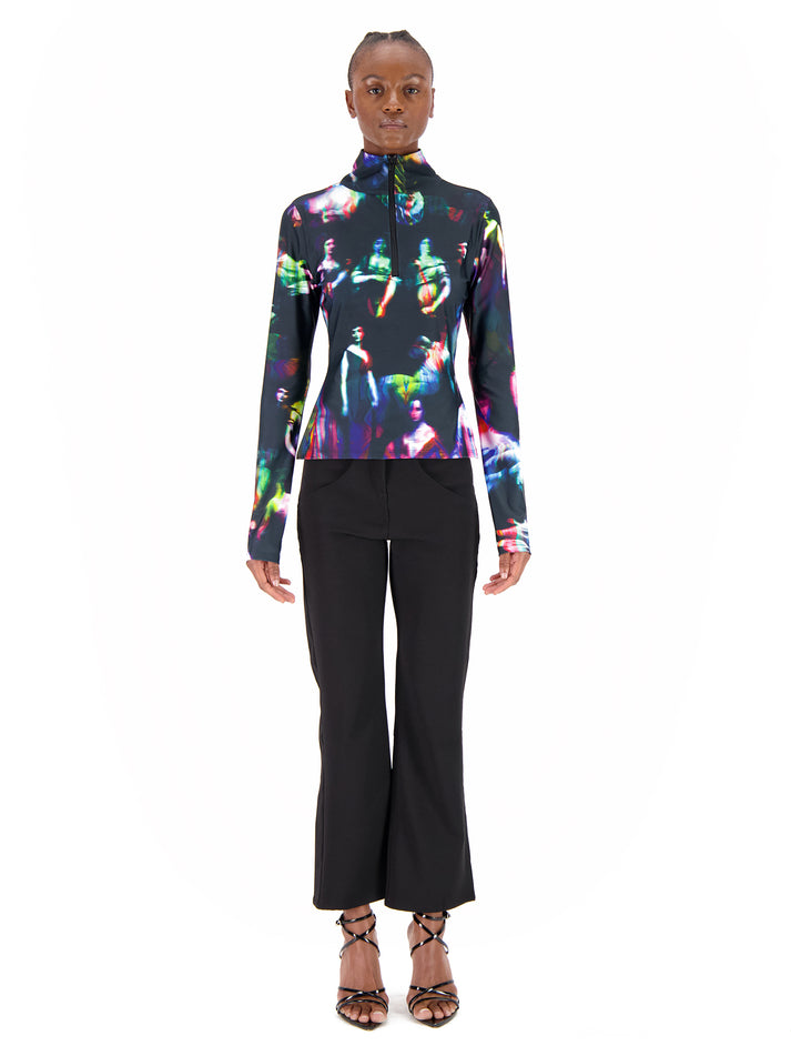 Weinsanto HIGH NECK PRINTED TOP