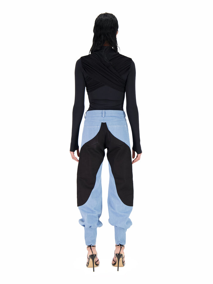Weinsanto HIGH WAIST DENIM JOGGING