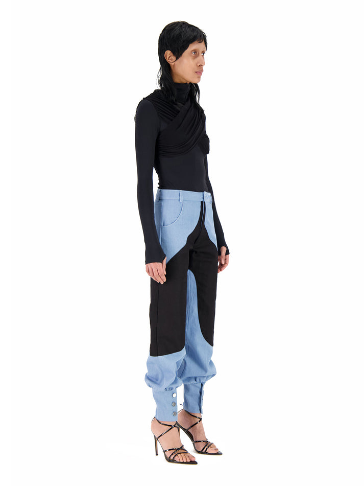 Weinsanto HIGH WAIST DENIM JOGGING