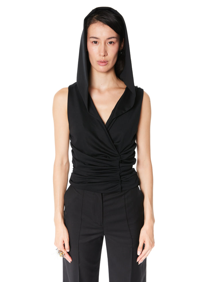 weinsanto HOODED SLEEVLESS TOP