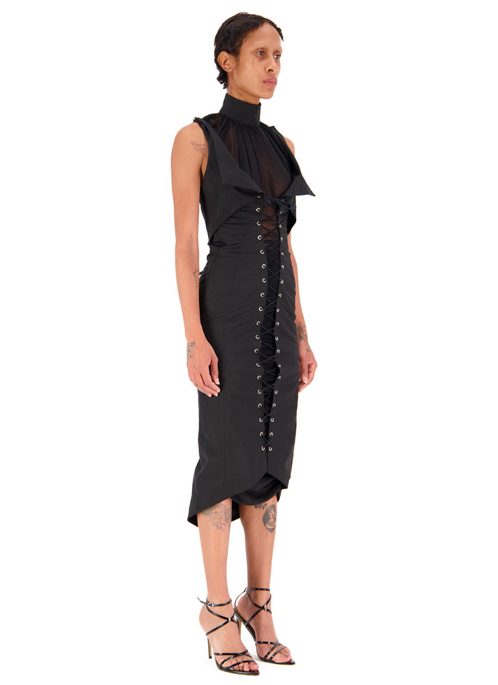 Weinsanto LACED FAUX-CORSET DRESS