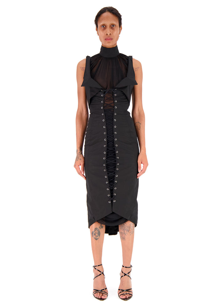 weinsanto LACED FAUX-CORSET DRESS