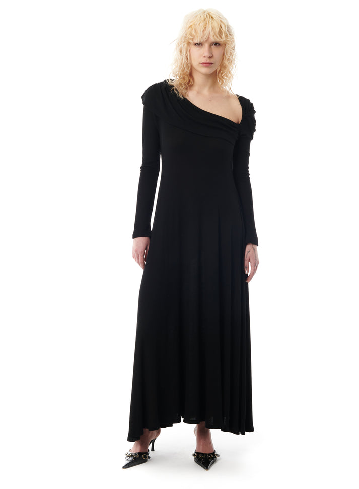 Weinsanto LONG ASYMMETRICAL NECKLINE DRESS