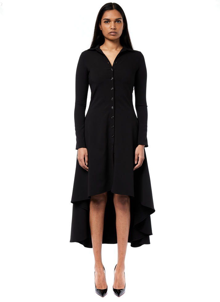 weinsanto LONG BUTTON-DOWN POLO DRESS