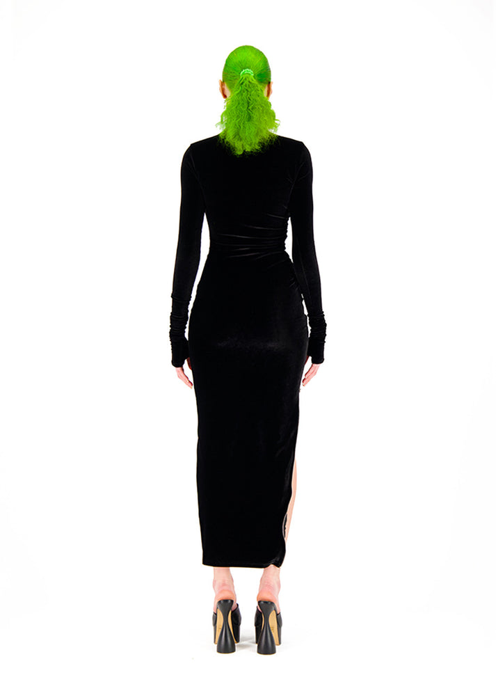 Weinsanto LONG VELVET DRESS