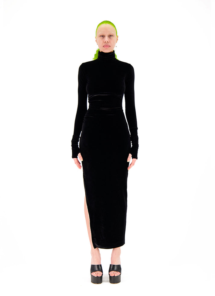 weinsanto LONG VELVET DRESS
