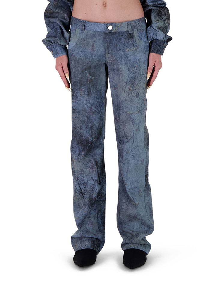 Weinsanto LOW RISE PRINTED DENIM PRINT
