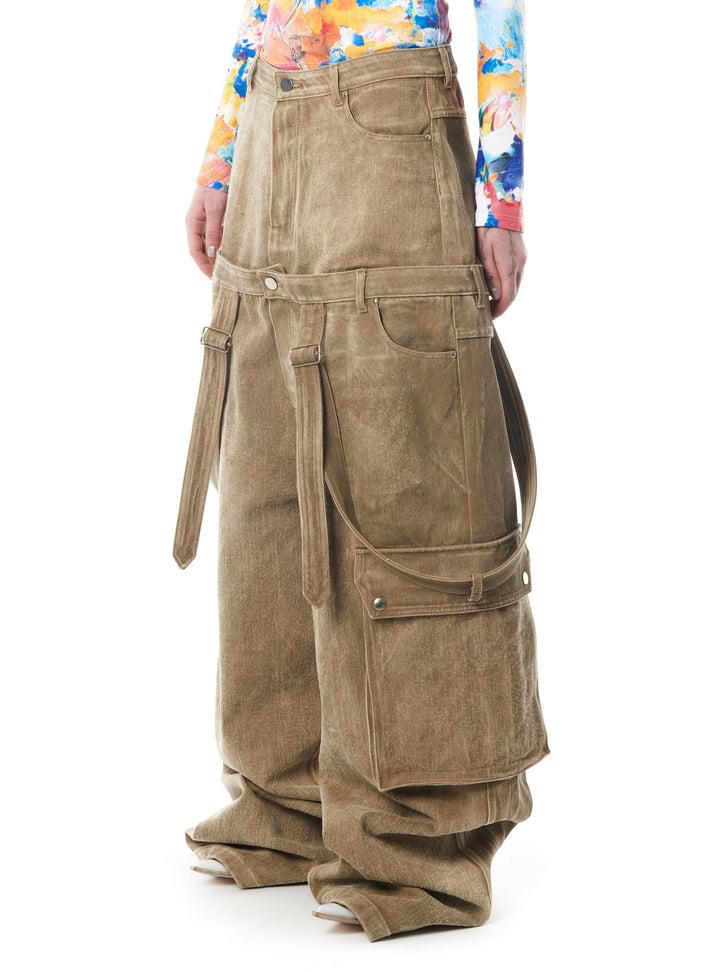 Weinsanto OVERSIZED DOUBLE-WAIST DENIM