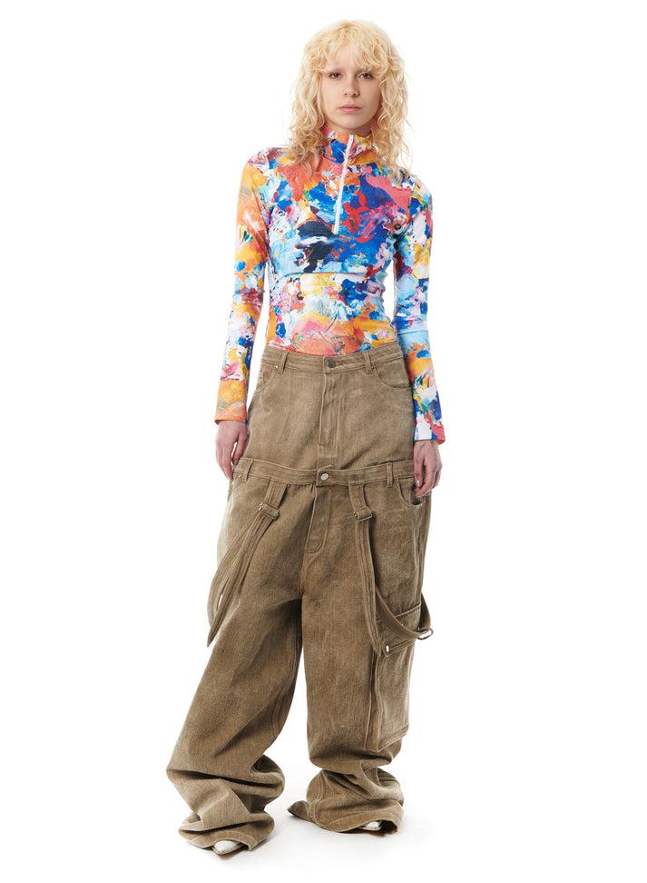 Weinsanto OVERSIZED DOUBLE-WAIST DENIM