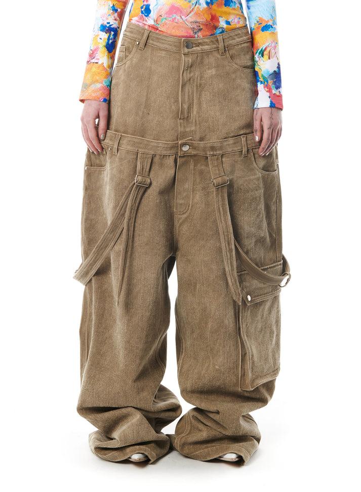 weinsanto OVERSIZED DOUBLE-WAIST DENIM