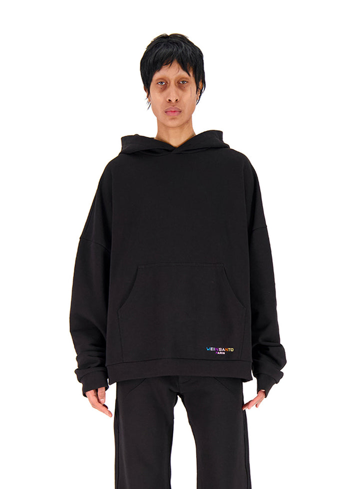 weinsanto OVERSIZED LOGO EMBROIDERED HOODIE