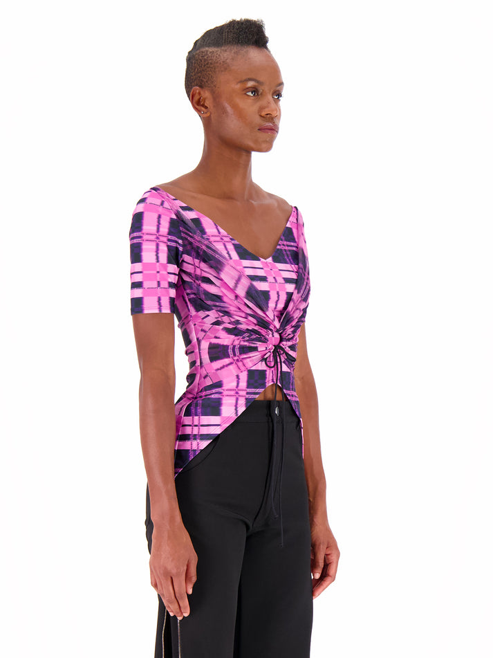 weinsanto PRINT PLEATED TOP