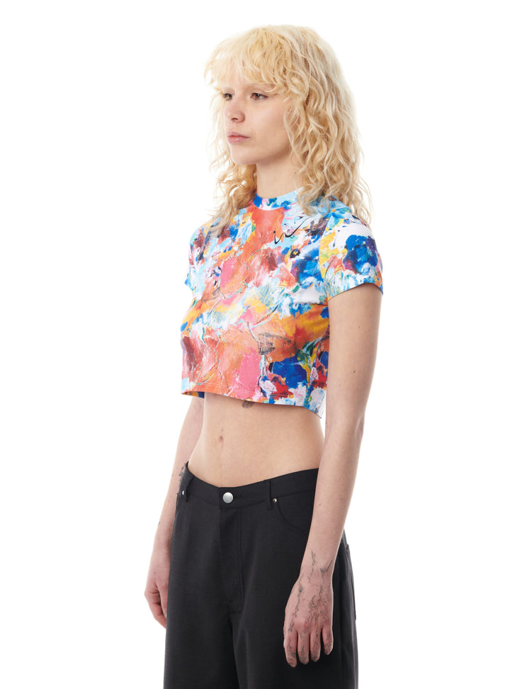 Weinsanto PRINTED CROP-TOP