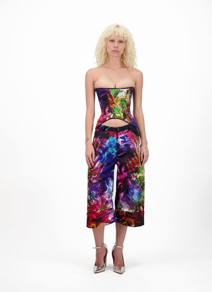 Weinsanto PRINTED CUTOUT CORSET