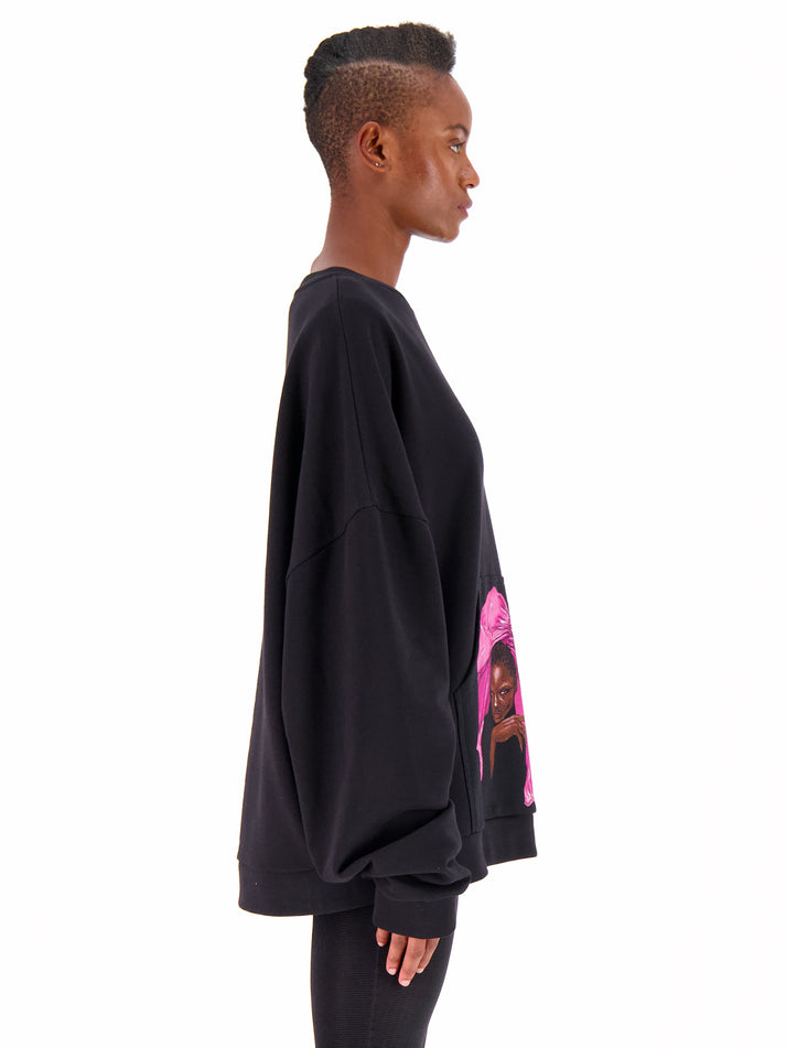Weinsanto PRINTED OVERSIZE SWEATER