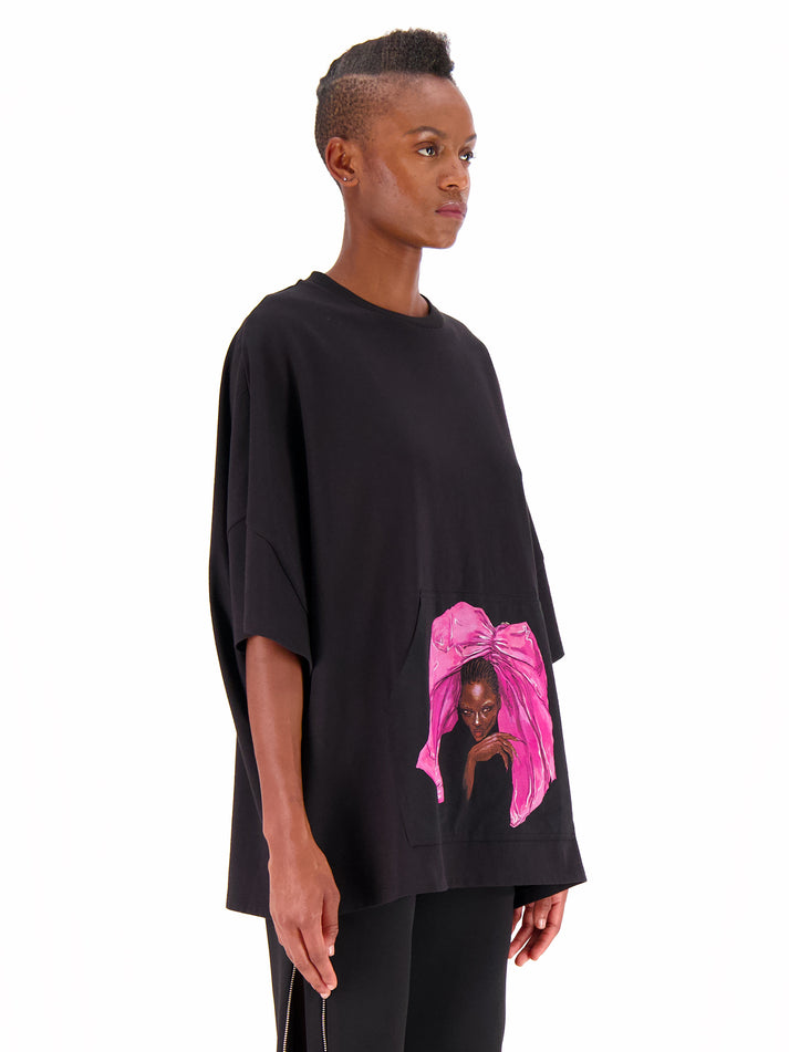 weinsanto PRINTED OVERSIZE TEE-SHIRT