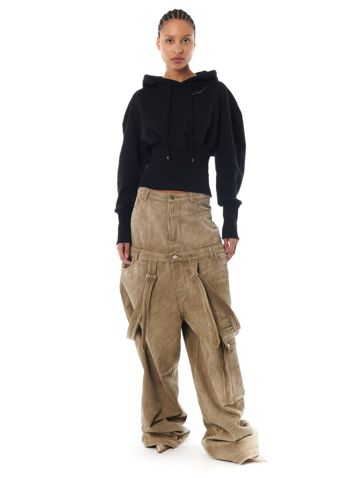 Weinsanto RIBBED FITTED HOODIE