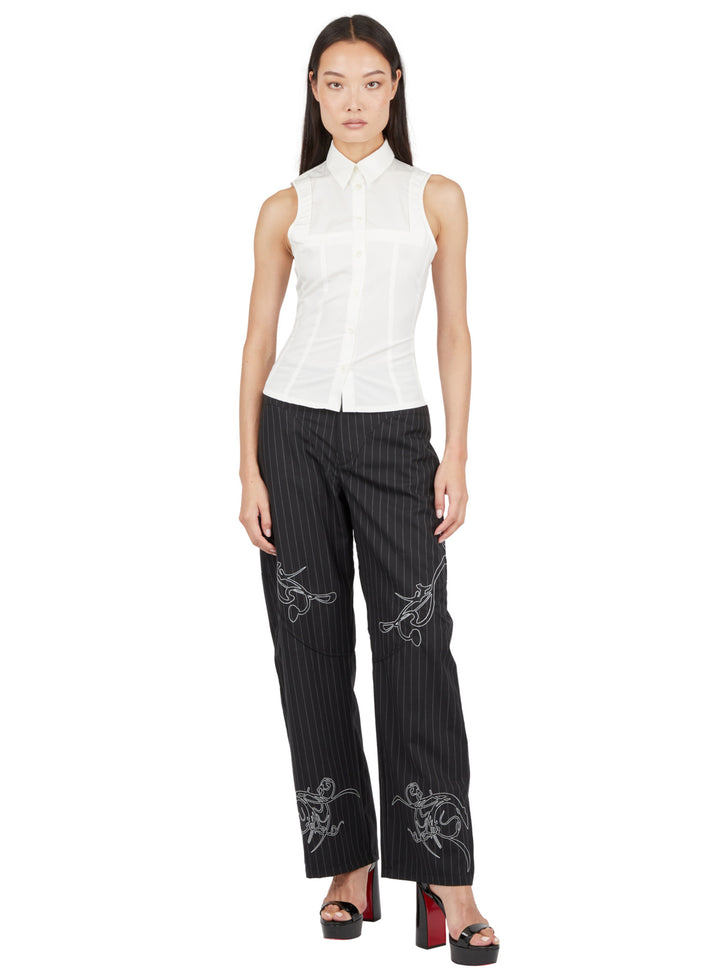 Weinsanto SLEEVELESS BUTTON-UP TOP