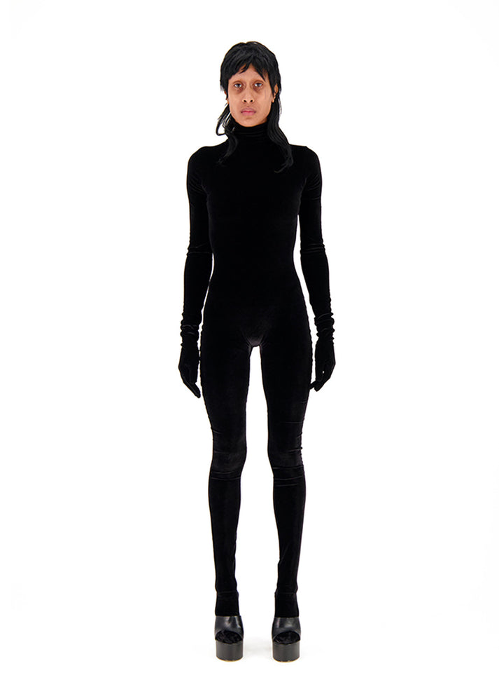 weinsanto STRETCH VELVET JUMPSUIT