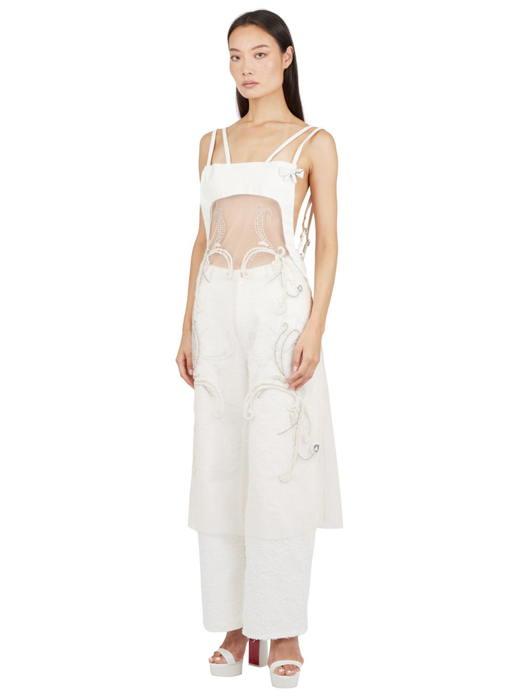 weinsanto TABLIER HAND EMBROIDERED DRESS