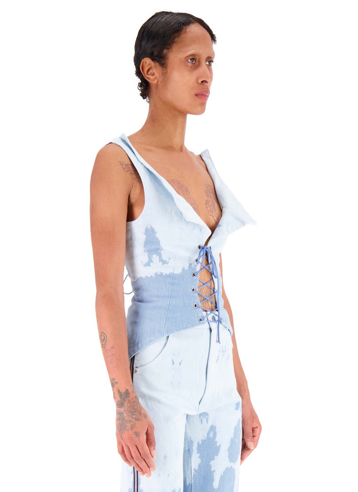 Weinsanto WASHED DENIM BUSTIER