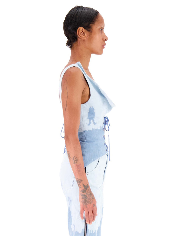 Weinsanto WASHED DENIM BUSTIER
