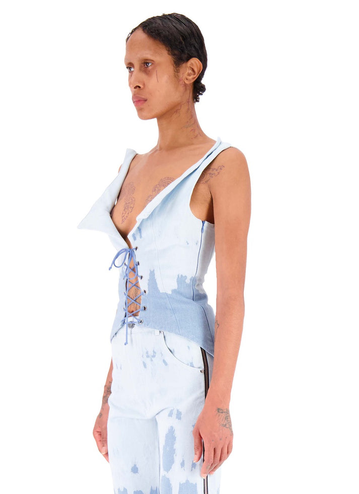 Weinsanto WASHED DENIM BUSTIER