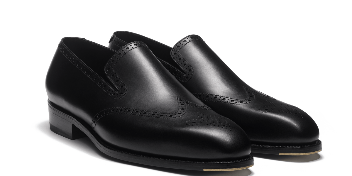 Weston Mocassin One Cut Perforé Fusain