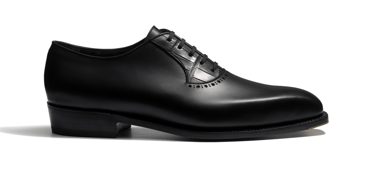 weston Richelieu a plastron perfore Fusain