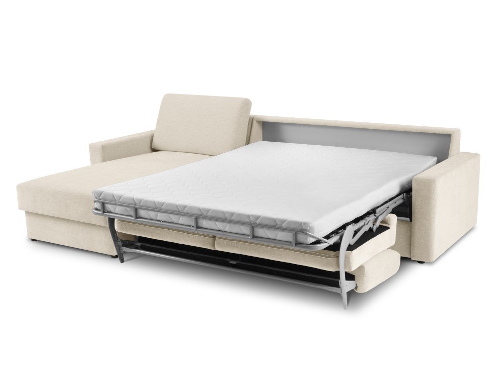 Windsor & Co Portia - Canapé D'angle Convertible Avec Coffre De Rangement 4 Places