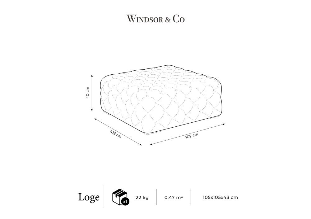Windsor & Co Loge - Pouf