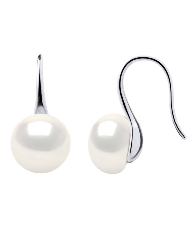 wk Boucles d'Oreilles Perles de Culture d'Eau Douce BOUTON Argent 925 Millièmes