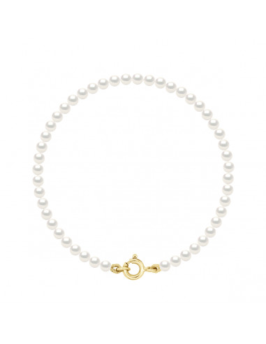 wk Bracelet Perle de Culture d'Eau Douce Ronde Or 750 Millièmes