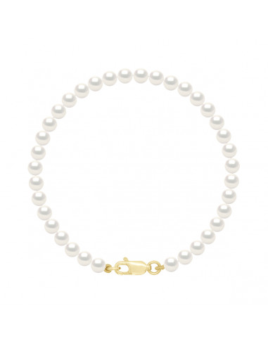 wk Bracelet Perle de Culture d'Eau Douce Ronde Or 750 Millièmes