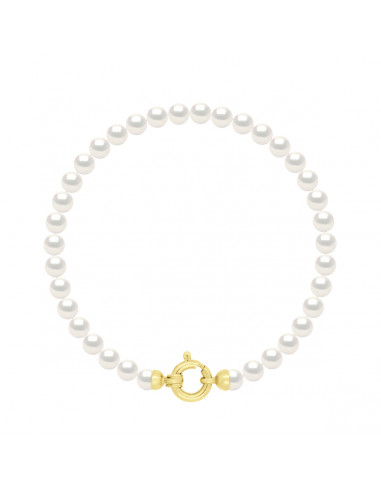 wk Bracelet Perle de Culture d'Eau Douce Ronde Or 750 Millièmes