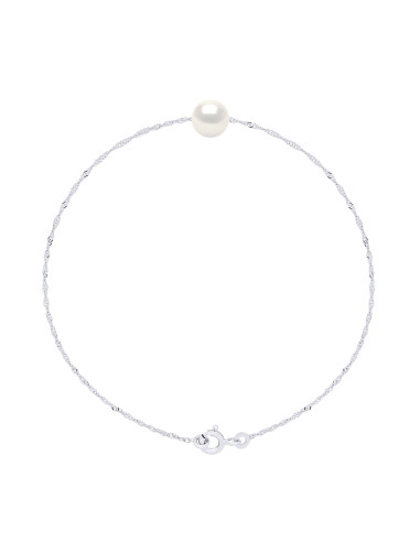 wk Bracelet Véritable Perles de Culture d'Eau Douce