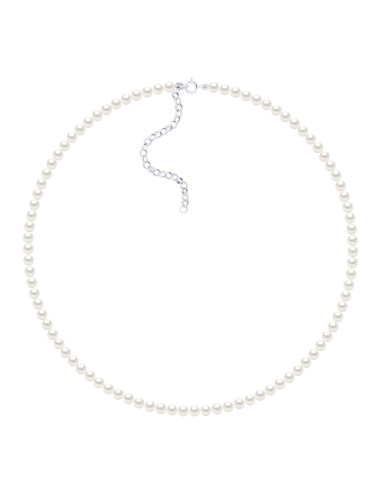 wk Collier Eau Douce Ronde Fermoir Anneau Ressort Argent 925 Millièmes - 42 cm